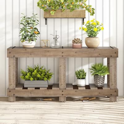 Vintage Entryway Table 6 Reinforced Legs
