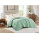 preview thumbnail 27 of 71, Madison Park Prospect Lightweight Down Alternative Blanket with Satin Trim Full/Queen - Seafoam