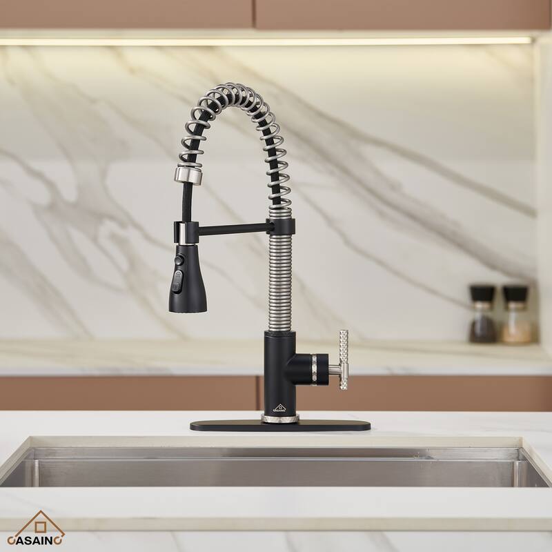 Single Handle Pull Down Sprayer Kitchen Faucet