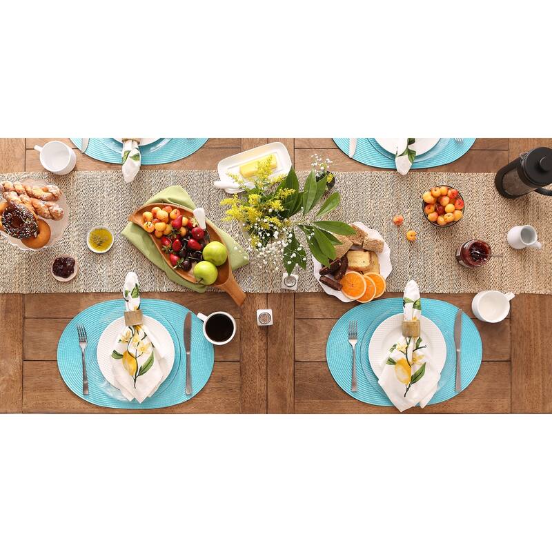 Oval Pp Woven Placemat (Set of 6) - Oval, 12x18"