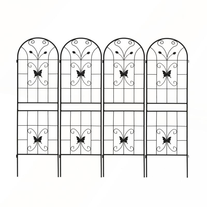 2 Pack Metal Garden Trellis 71in x 19.7in Rustproof Trellis