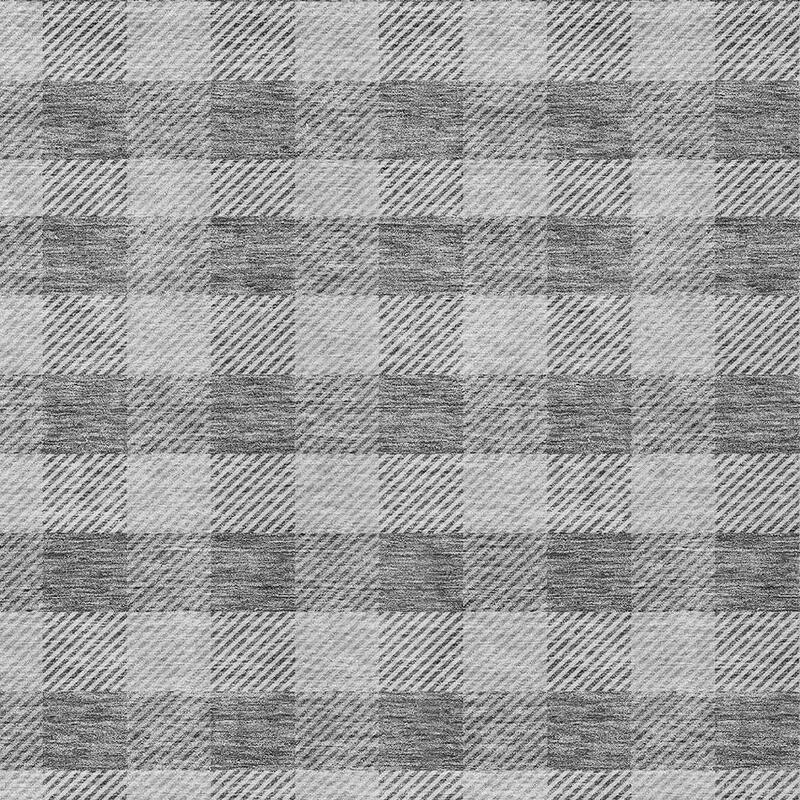HomeRoots Plaid Transitional Rectangle Outdoor Rug