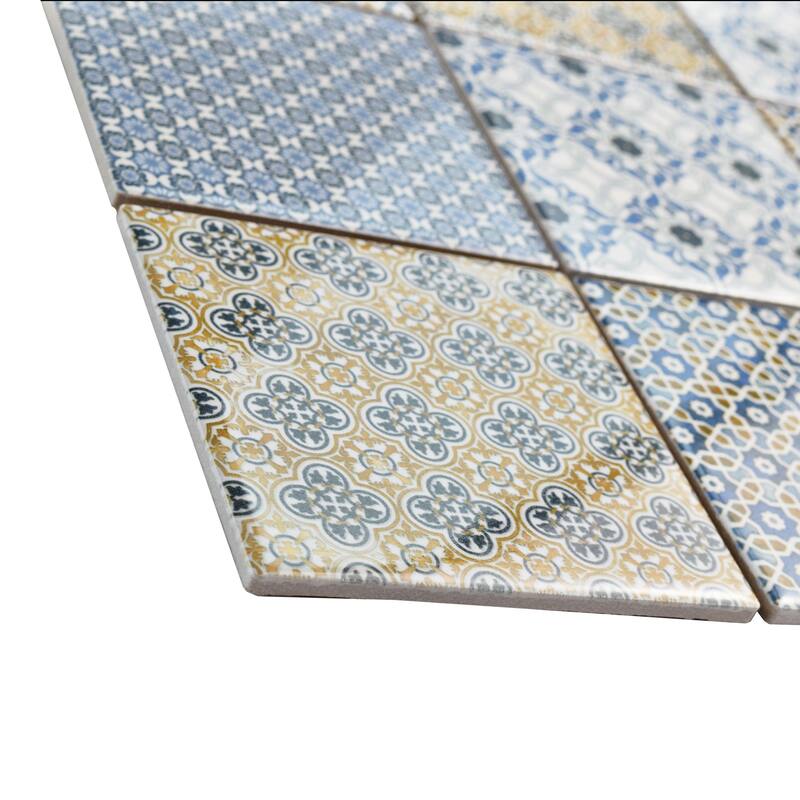 Merola Tile Classico 4" Square Mix 11-5/8" x 11-5/8" Porcelain Floor and Wall Tile