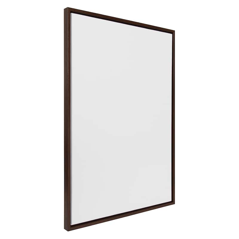 Kate and Laurel Sylvie Blank Framed Canvas - 28x38 - Walnut