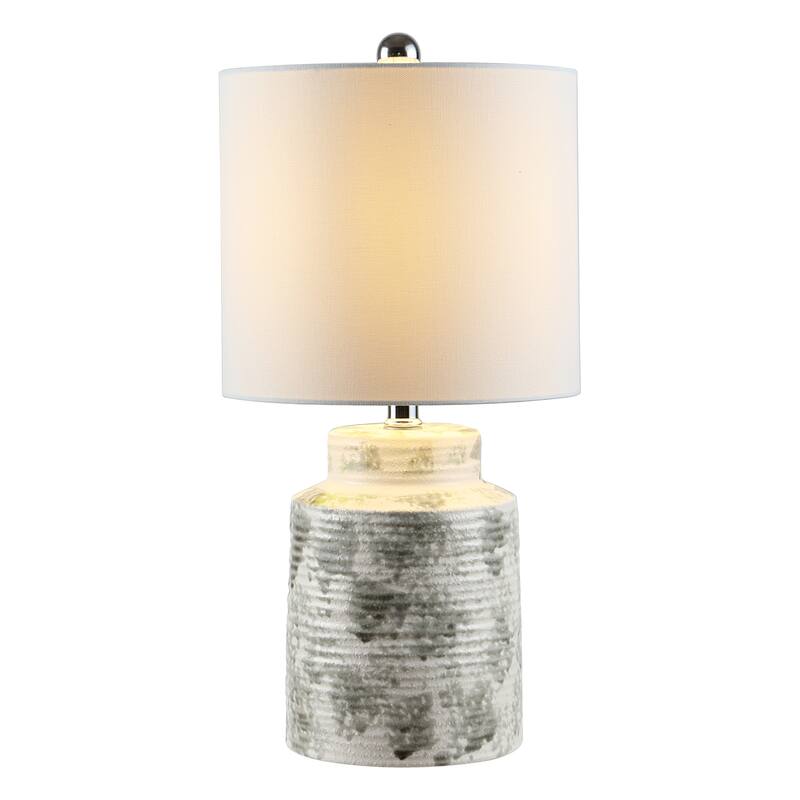SAFAVIEH Lighting 19-inch Branko Ceramic Table Lamp - 10"W x 10"D x 19"H