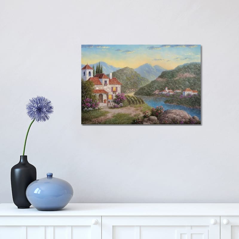 iCanvas "Cliffside Winery" by Dennis Lewan Canvas Print - 12x18x1.5
