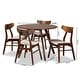 preview thumbnail 10 of 16, Timothy Mid-Century Modern Transitional 5-Piece Dining Set
