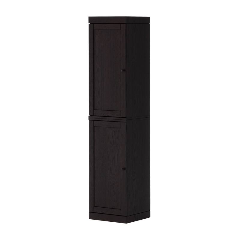 Palace Imports Premium 100% Solid European Oak Hardwood Modular Dining Room Cabinet with Shaker Doors - 16" Wide, 71.5" Tall