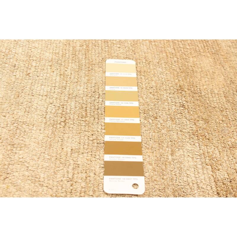 ECARPETGALLERY Hand-knotted Opulence Khaki Jute Rug - 4'7 x 5'9