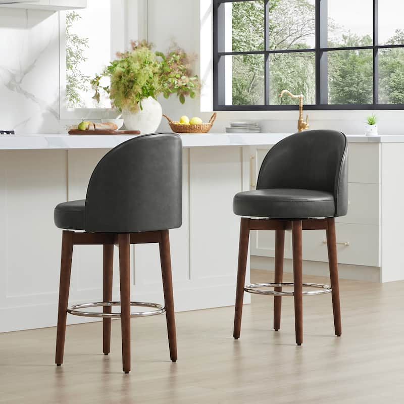 Spruce & Spring Elaine 26 inch Swivel Counter Height Bar Stools Set