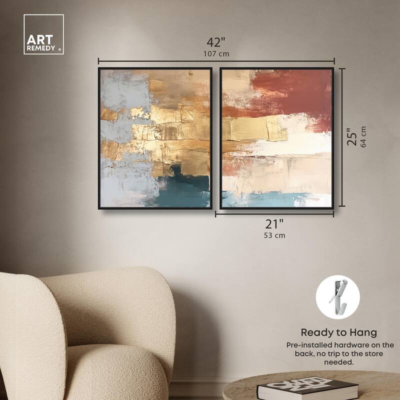 Earthy Glow II Canvas Set of 2 by Art Remedy