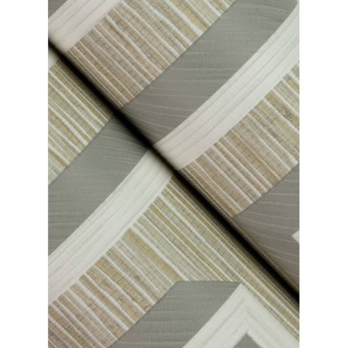 Advantage Henley Taupe Geometric Grasscloth Wallpaper