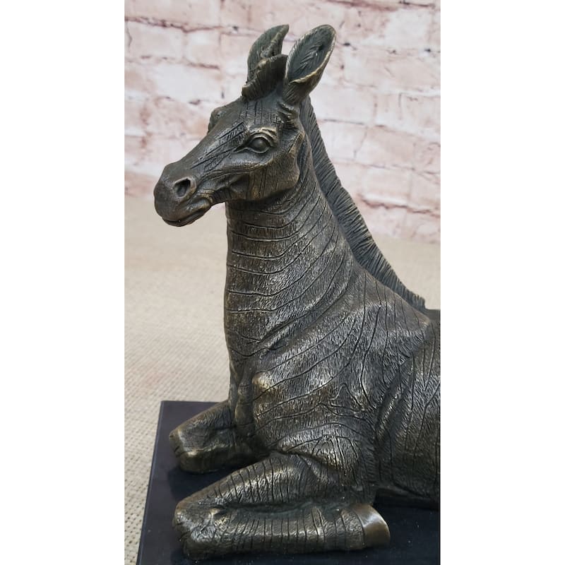 Hot Cast Bronze Zebra Bronze Sculpture Statue By Milo