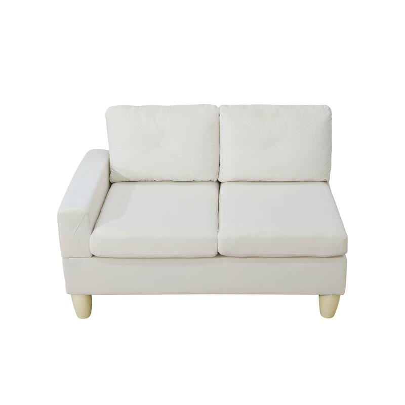 Contemporary 4-Piece L-Shaped Sectional Sofa Set