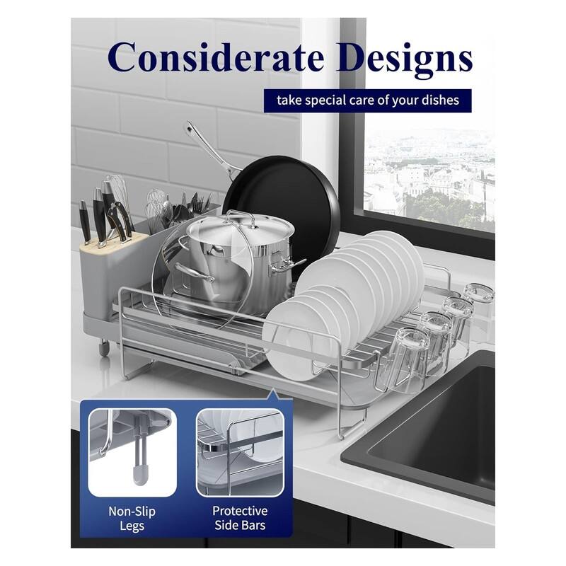 Large Dish Drying Rack - Extendable Dish Rack