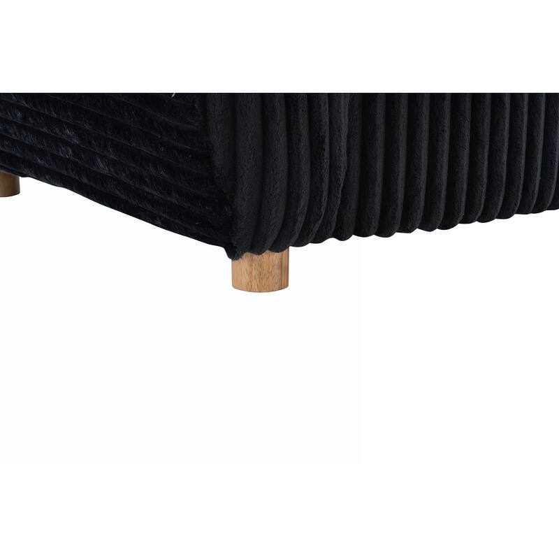 84in Corduroy Sectional Love Seat Couch