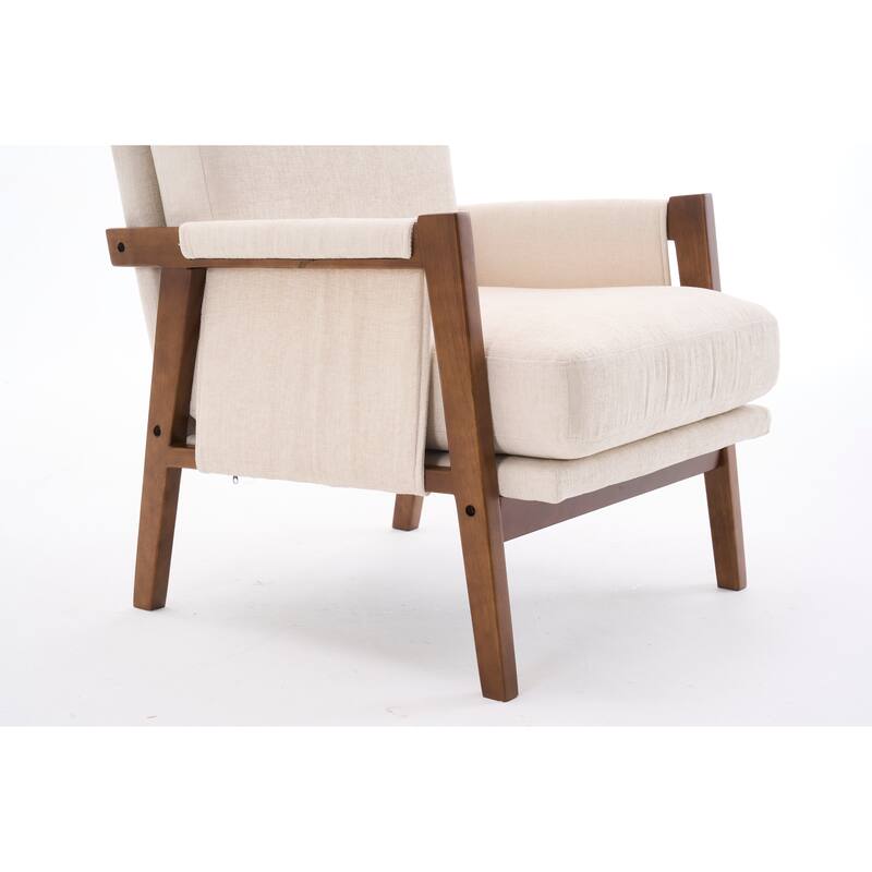 Mid-Century Modern Accent Chairs ,Modern Accent Chair,Chair with Soft Waist Cushion,Ergonomic Lounge Chairs