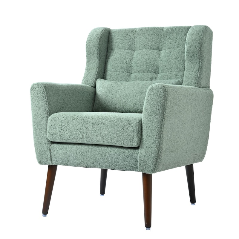 Modern Accent Chair Upholstered Foam Filled Living Room Chairs Comfy Reading Chair