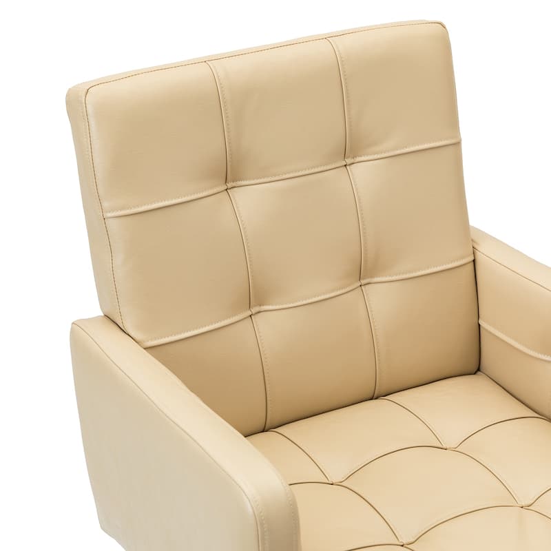 Lorenz Modern Vegan Leather Height-adjustable Office Chair with 5 Wheels by HULALA HOME