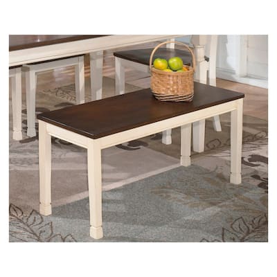 Signature Design by Ashley 'Whitesburg' Dining Room Bench - 42" W x 14" D x 17.88" H