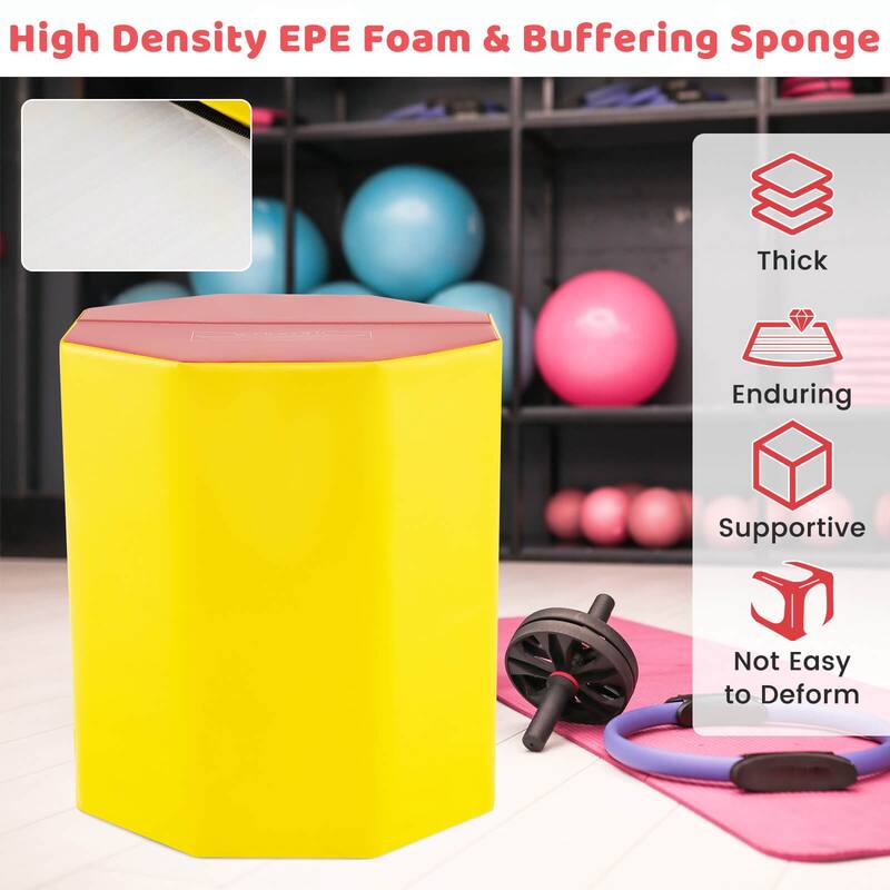 Costway 24.5" x 26" Octagon Gymnastics Mat Skill Shape Tumbling Mat - See Details