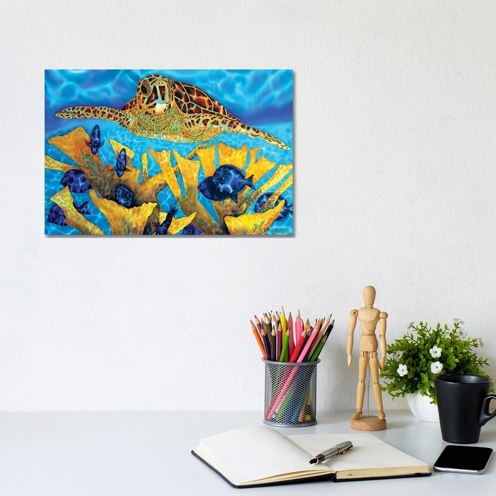 iCanvas "Hawksbill & Tangs" by Daniel Jean-Baptiste Canvas Print
