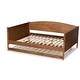 preview thumbnail 5 of 10, Veles Modern Ash Walnut Finished Wood Full Size Daybed with Trundle