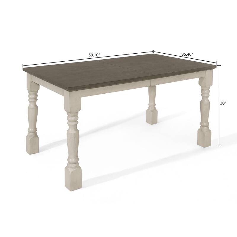 CraftPorch Mid-century Elegant Two-tone 7-piece Dining Set