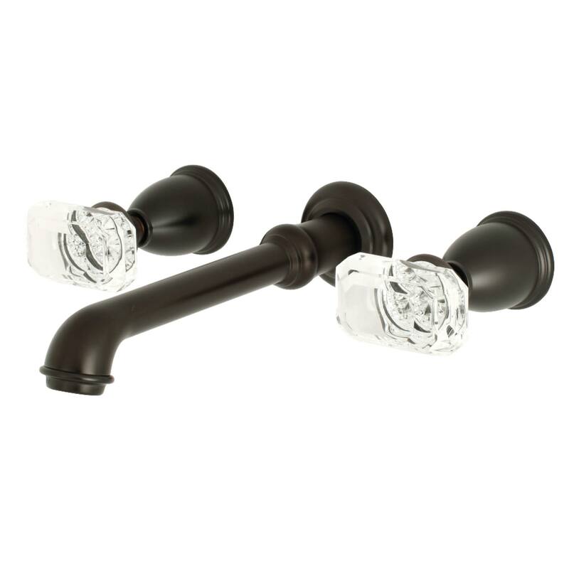 Kingston Brass Krystal Onyx 1.2 GPM Wall Mounted Bathroom Faucet with - Oil Rubbed Bronze