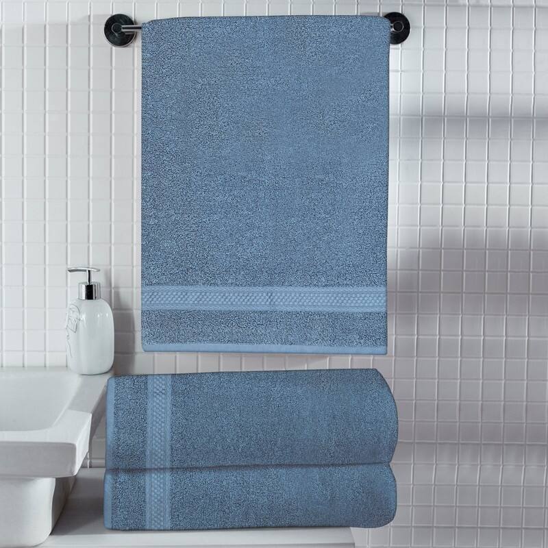 A1HC Bath Sheet 500 GSM 100% Ring Spun Cotton Low Lint, Ultra Soft, Highly Absorbent Quick Drying Bathroom Sheet Sets