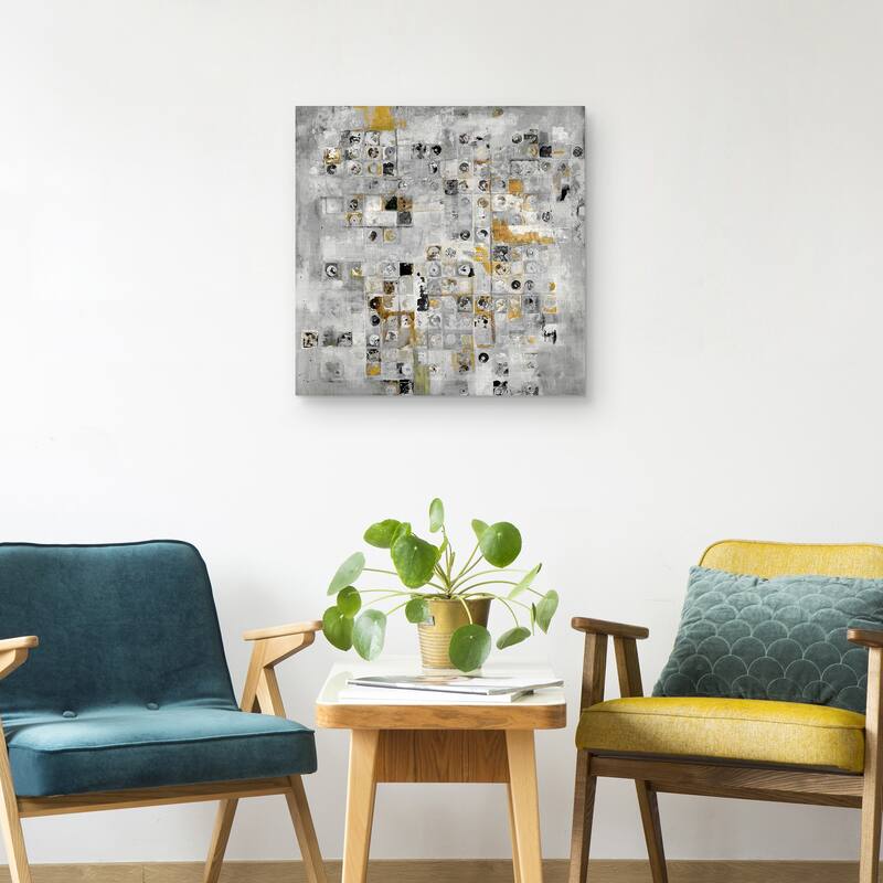 Geometric Metals by Jill Martin Canvas Art Print