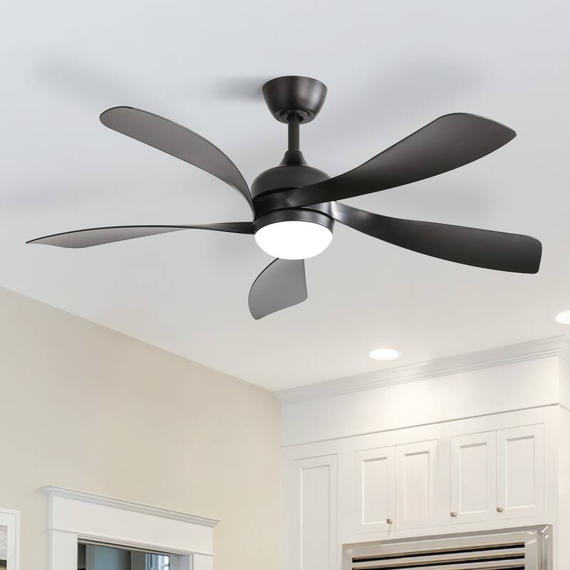 45/52 Inch Ceiling Fan with Remote & Lights Quiet DC Motor 5 Blade High CFM Modern Fan