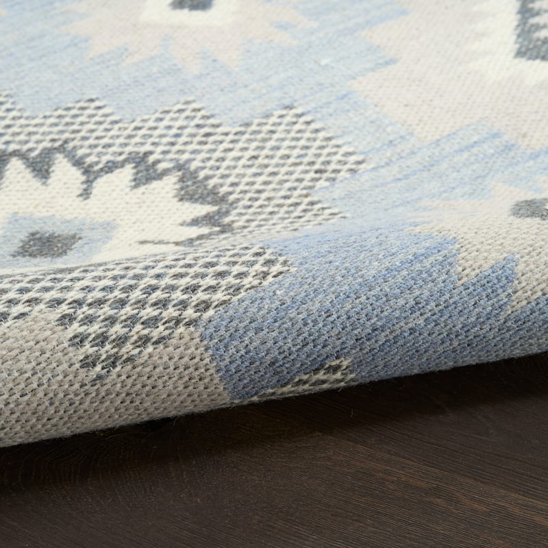 Nourison Copenhagen Flatwoven Wool Indoor only Geometric Area Rug