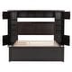 preview thumbnail 56 of 92, Platform Bed with All-in-One Cabinet & Sockets, Wooden Slats Support Bed Frame with 2 Drawers & Trundle-No Box Spring Required