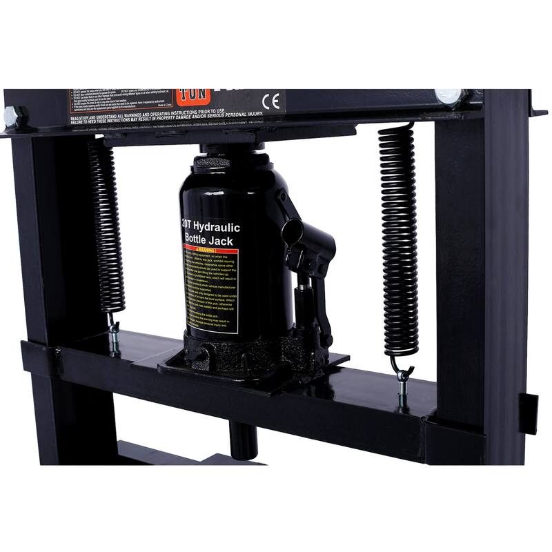 20 Ton Hydraulic Shop Press With Working Table H-Frame Garage Press Including Bending Straightening Pressing Components