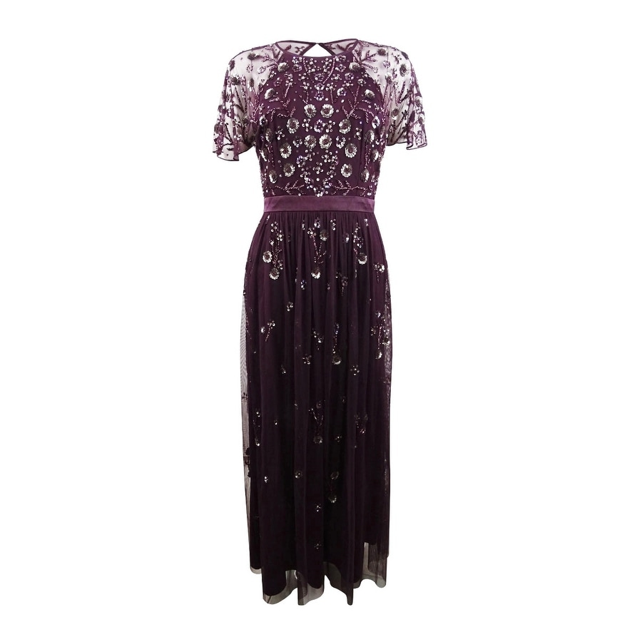 adrianna papell night plum