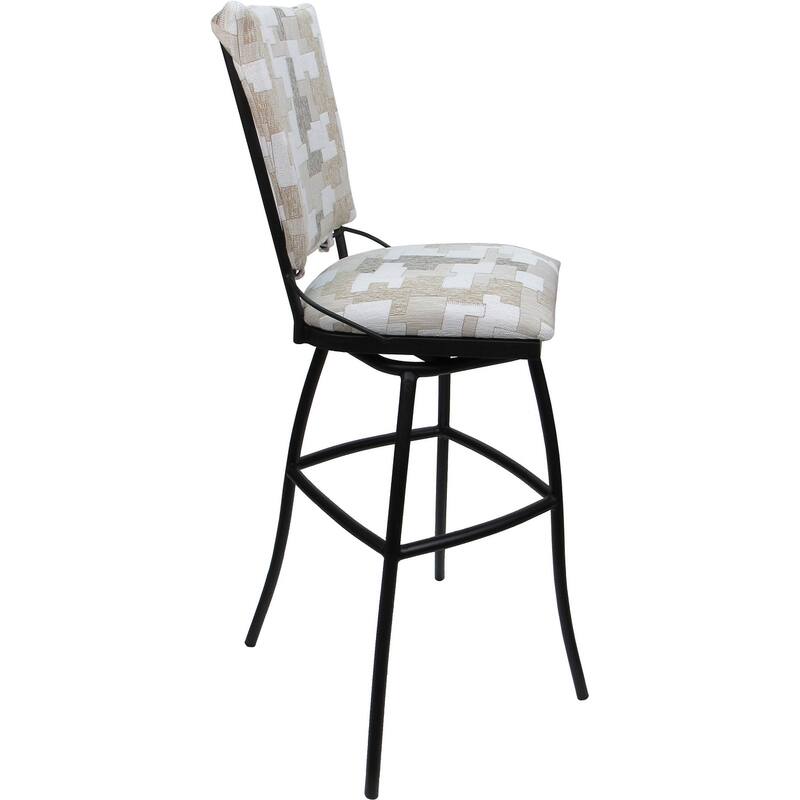Set of 3 Outdoor Bar Stool Counter Extra Tall Jenna PB without Arms