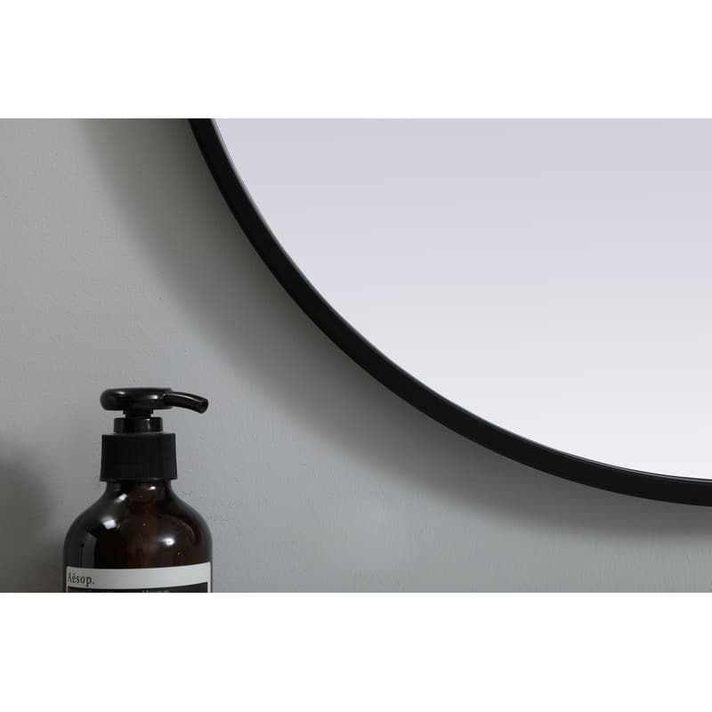 Indigo Home Metal Frame Oval Mirror 20x36 Inch