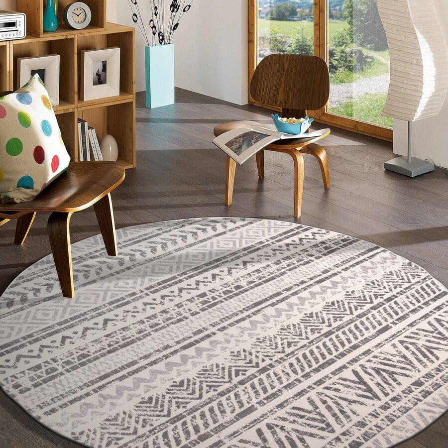 The Curated Nomad Midtown Geometric Distressed Bohemian Rug