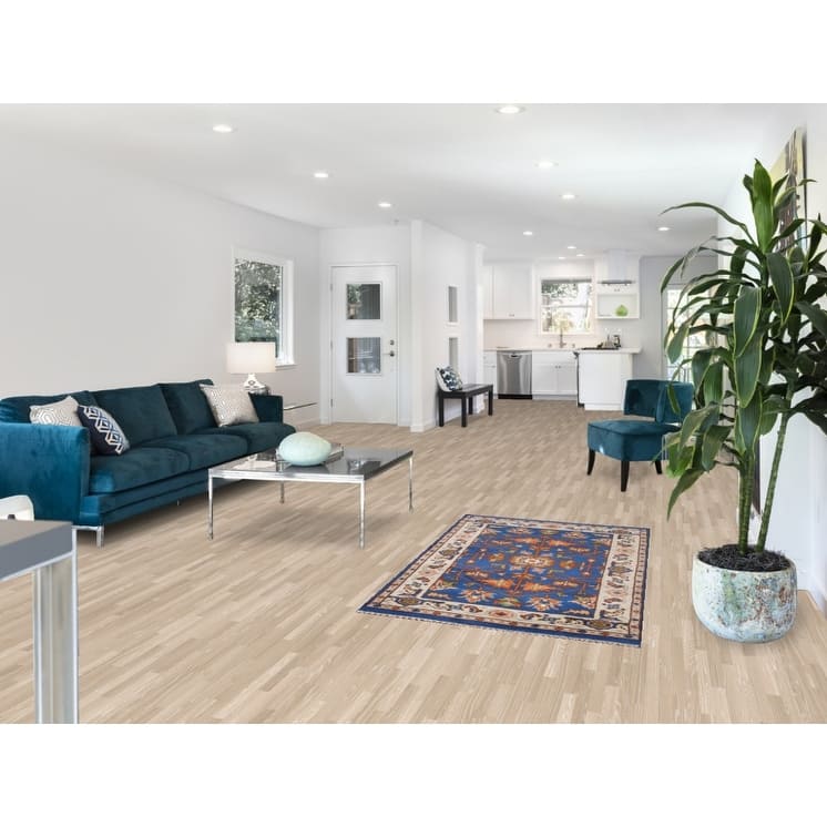 Blue Oushak Oriental Area Rug Hand-knotted Wool Carpet - 3'1"x 5'0"