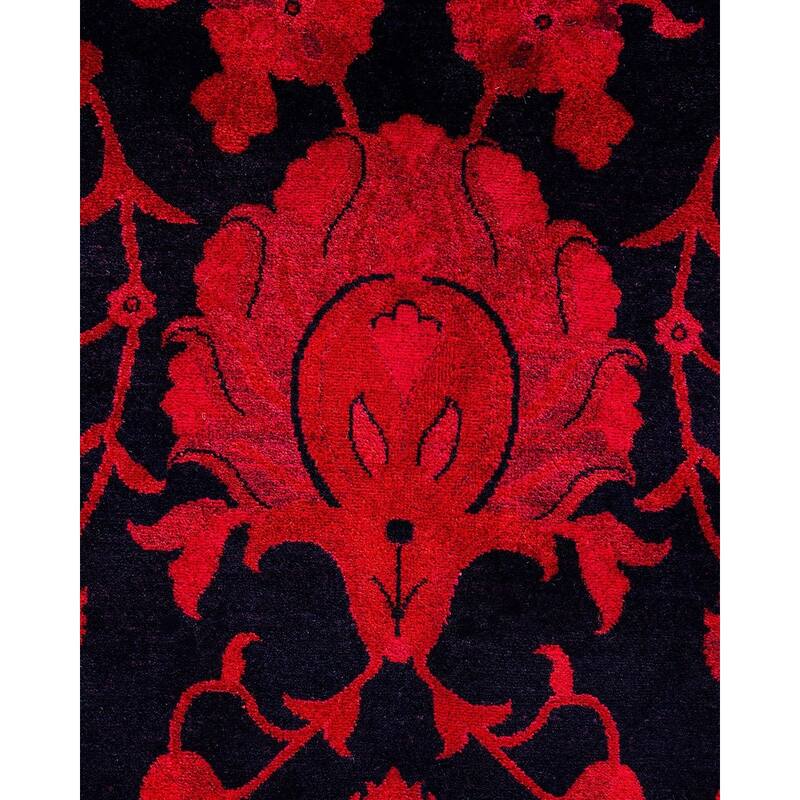 Overdyed, One-of-a-Kind Hand-Knotted Area Rug - Pink - 8' 3" x 10' 1"