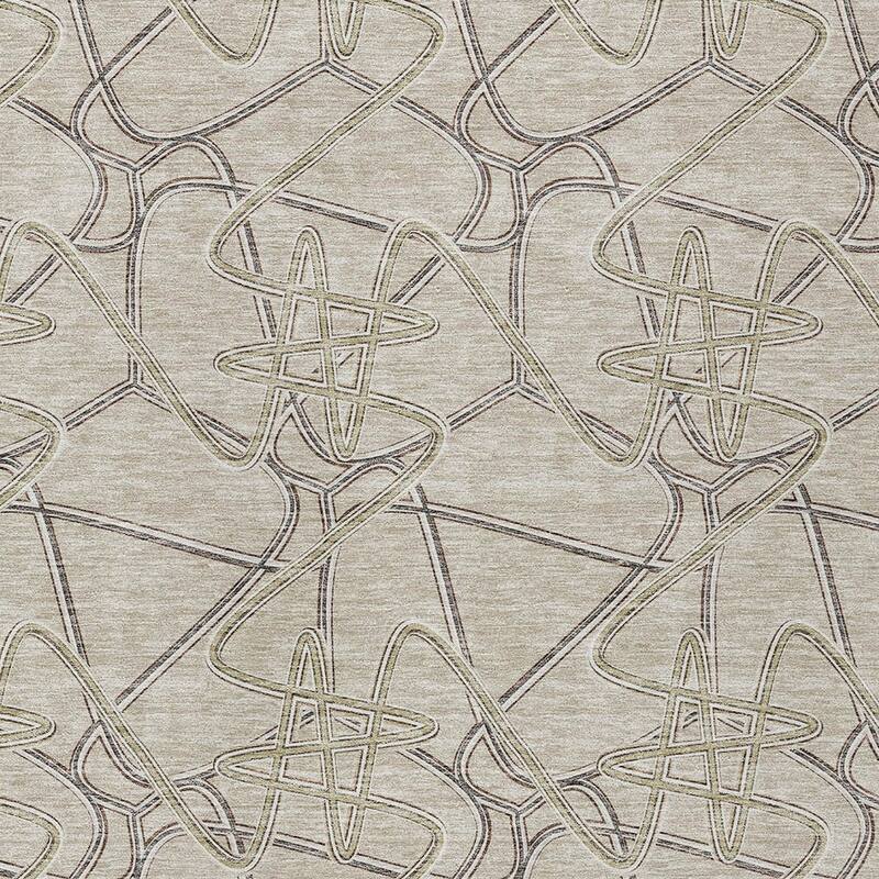 HomeRoots Geometric Contemporary Rectangle Outdoor Rug