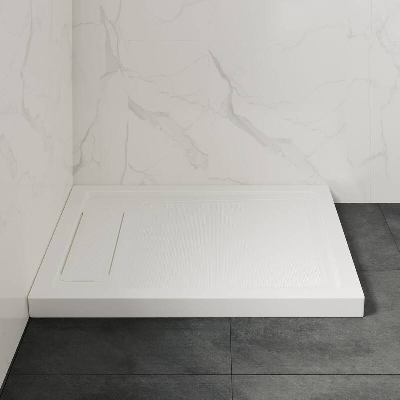 Ove Decors 15SBR-ERIK36 Erika 36" x 32" Rectangular Shower Base with - White