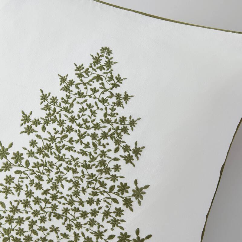 Martha Stewart Holiday Tree Green Throw Pillow