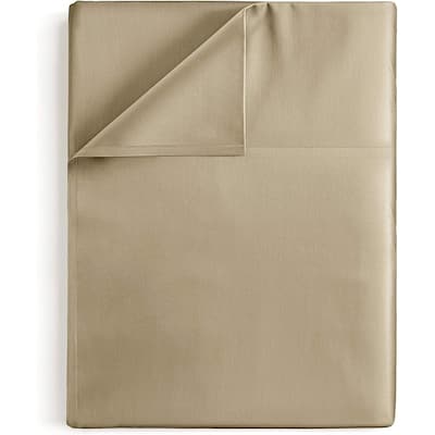 CGK Linens Solid Double Brushed Microfiber Single Flat Sheet/ Top Sheet