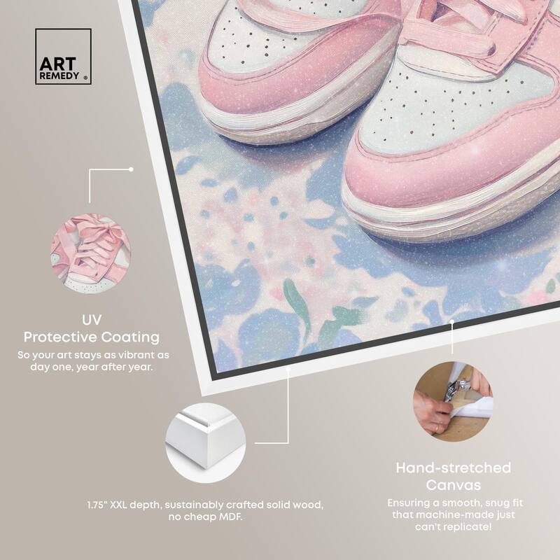 Gentle Ribbon Sneakers Canvas by Art Remedy