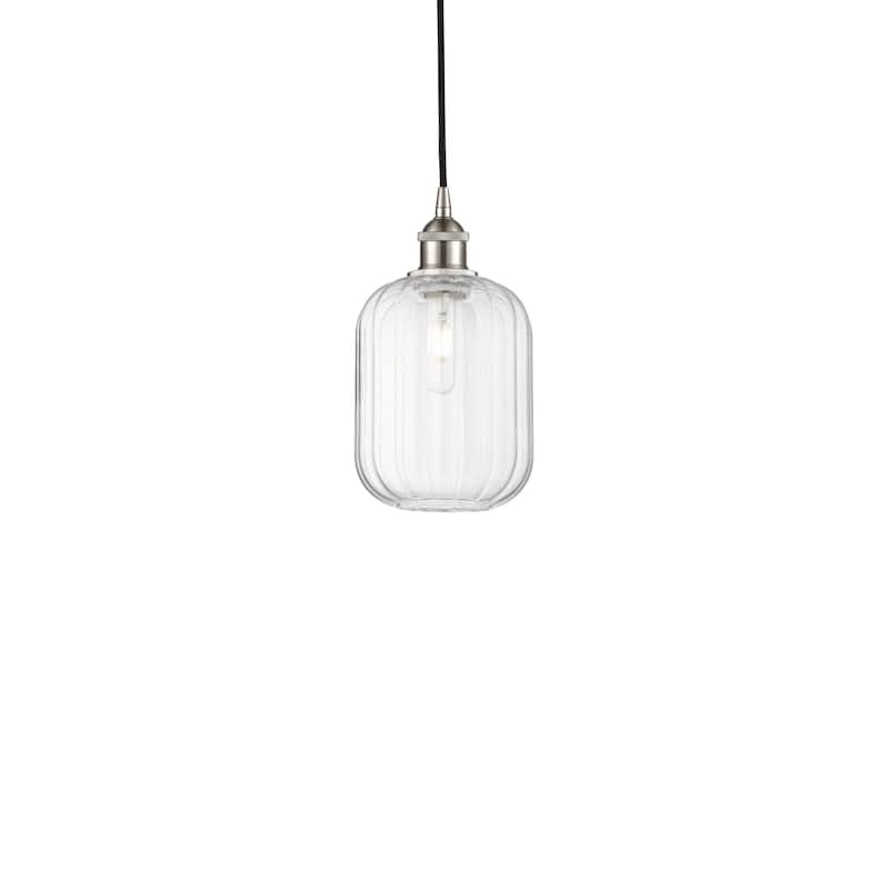 Innovations Lighting 616-1P-12-7 Preston Pendant Preston 7" Wide Mini - Brushed Satin Nickel / Clear