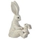 preview thumbnail 2 of 2, 8.5" Resin Bunny With Child