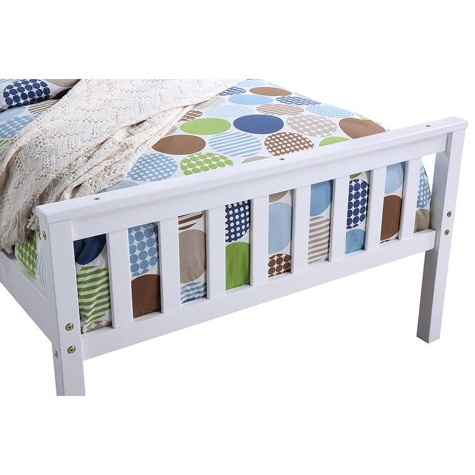 Moda Twin Bed with trundle White
