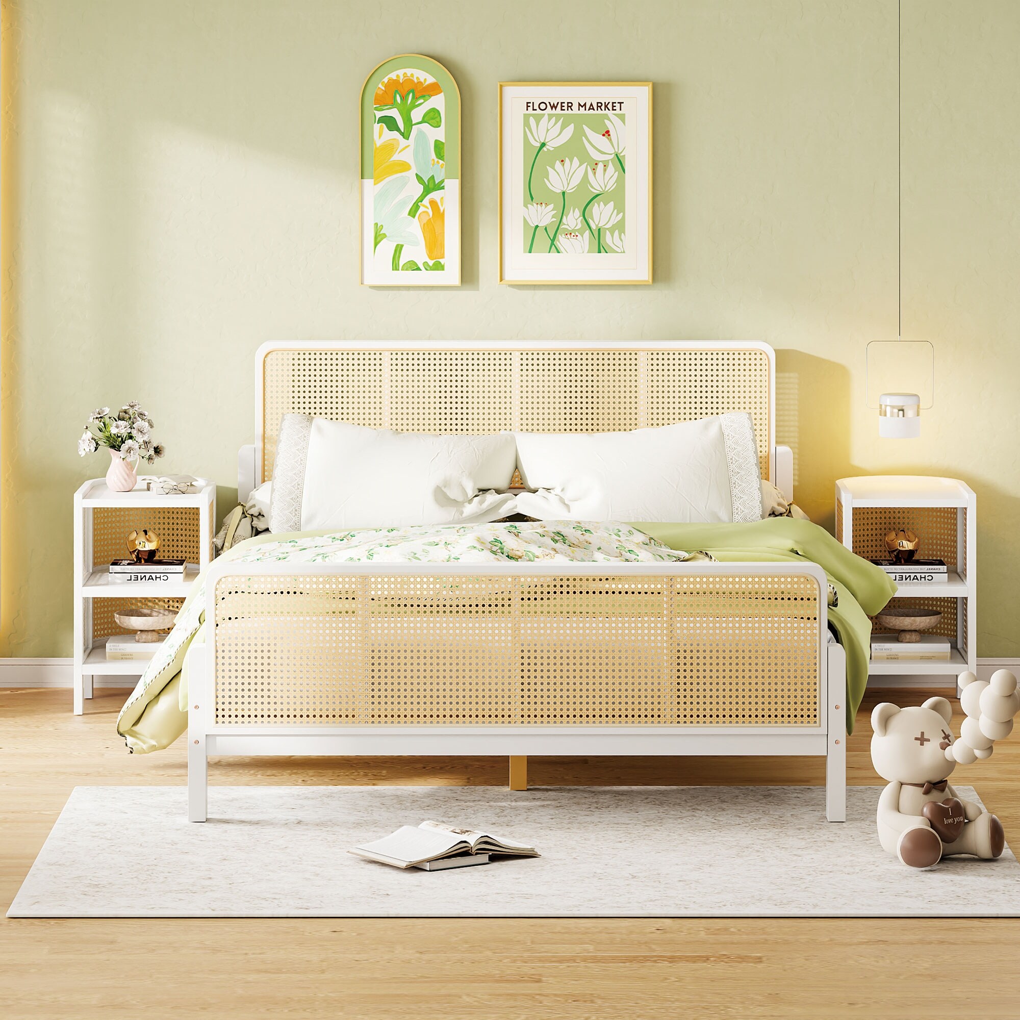 Ikea wicker bed frame discount